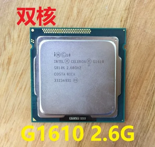 Процессор Intel Celeron G1610 g1610 2 м Кэш, 2,60 ГГц двухъядерный процессор Процессор LGA 1155 должным образом настольный процессор может работать