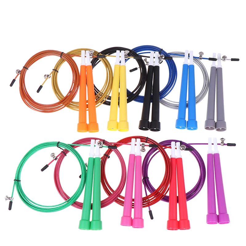 

3M Skipping Rope Steel Wire Skipping Skip Adjustable Jump Rope Crossfit Fitnesss Equimpment Exercise Workout Rope 9 Colors