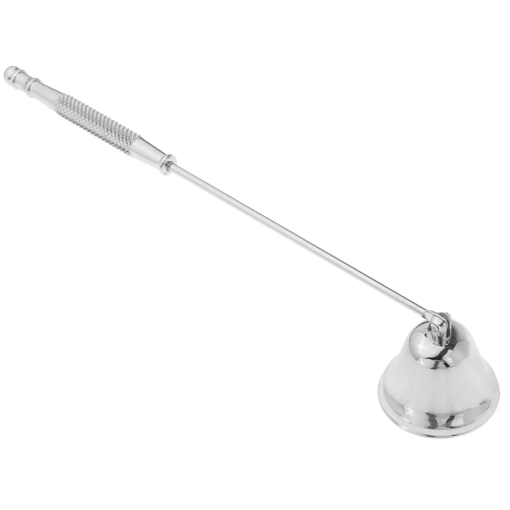 6 Pieces / 2 Set Silver Golden Tone Candle Snuffer Candle Accessory Set, Stainless Steel Candle Snuffers (Silver Golden)