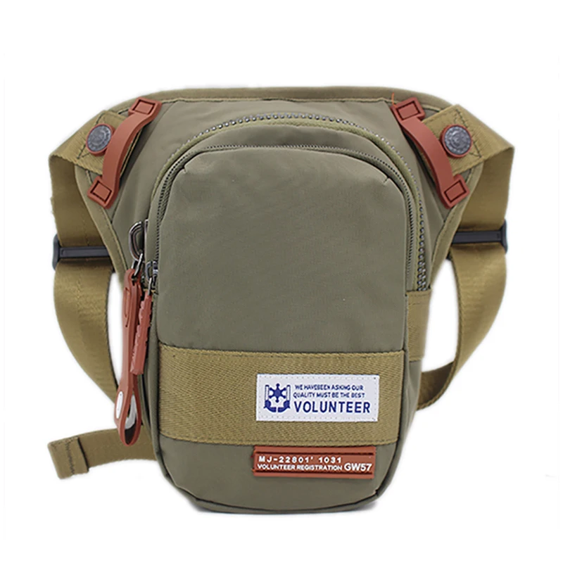 للماء أكسفورد الرجال الخصر حقيبة ظهر دراجة نارية رايدر حزام قطرة الفخذ الحقيبة السفر الكتف Crossbody رسول فاني حقيبة الساق