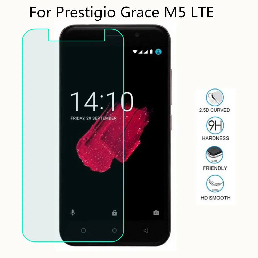 Закаленное защитное стекло для Prestigio Grace M5 P7 LTE Z5 P5 Muze X5 LTE B3 B7 Защитная пленка для экрана - Цвет: For Grace M5 LTE