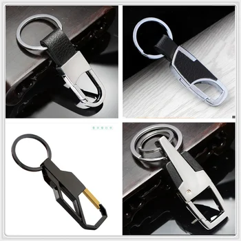

leather Metal Car Key Ring Chain Keychain for Mercedes Benz A-Class X-Class S65 S63 S600 S560e A180 AMG GT GLC GLE GLS