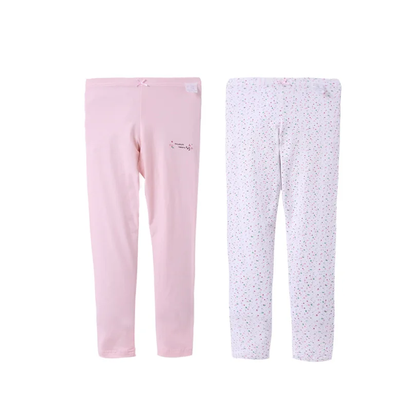 2 Piece/lot Cotton Girls Pajama Bottoms 2018 Spring Pajama Pants Baby