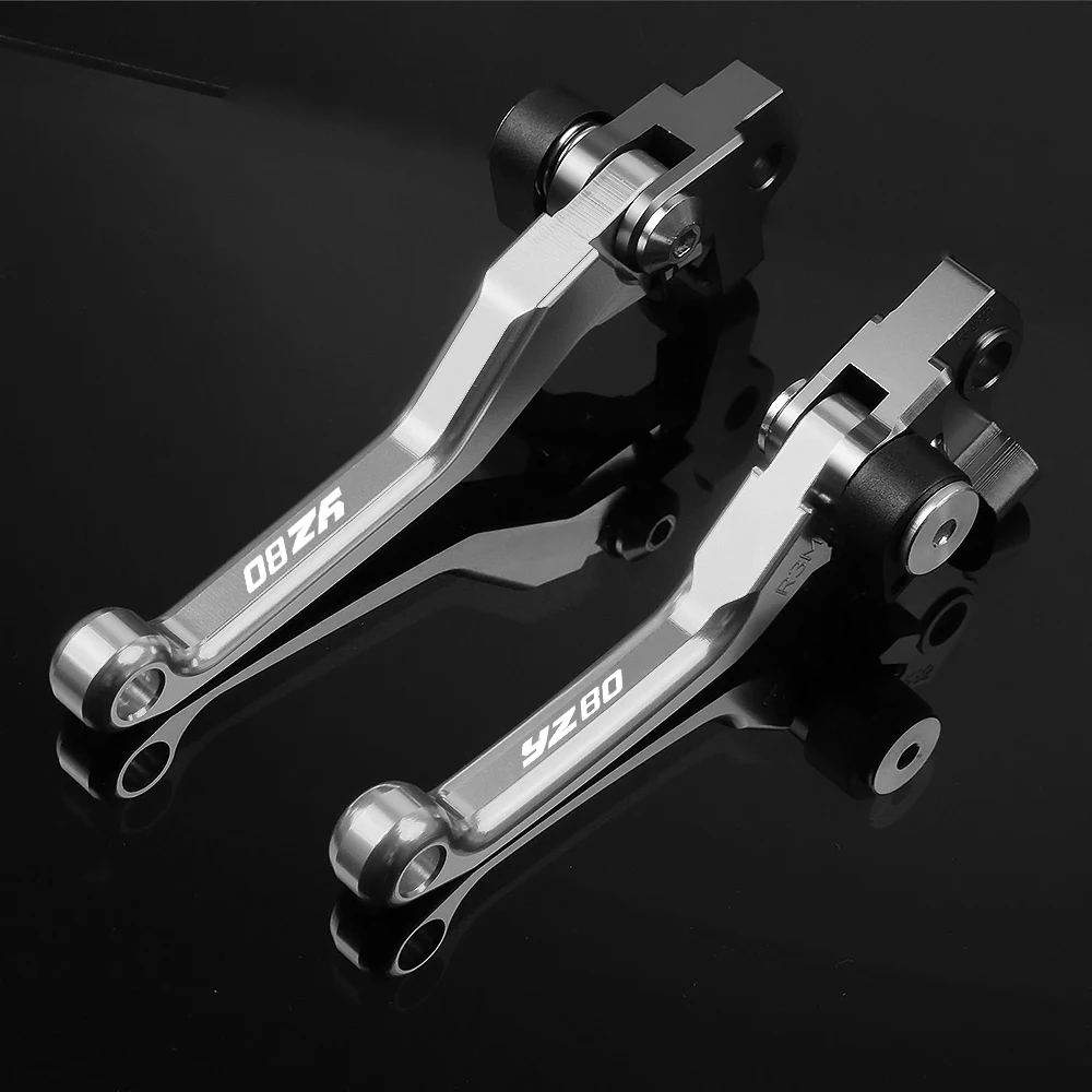 Байк тормоза мотоциклов сцепные рычаги для Yamaha YZ80 2001 2002 2003 2004 2005 2006 2007 2008 2009 2010- YZ 80 - Цвет: GRAY