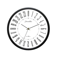 Newest 24 Hour Dial Design 2 Living Room 12 Inches Metal Frame Modern Fashion Decorative Round