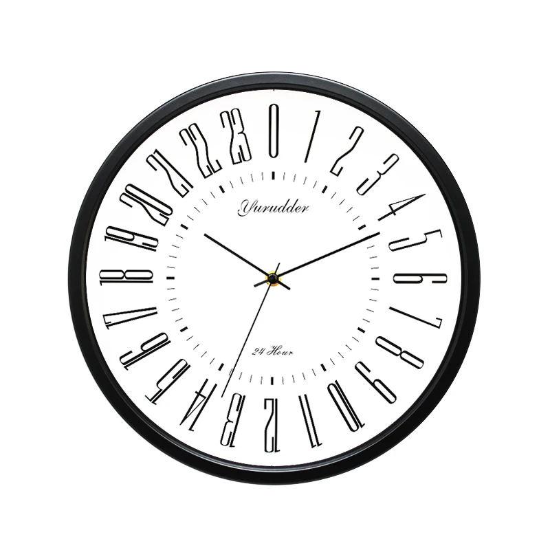 Più nuovo 24 Ore Design del Quadrante 2 Soggiorno 12 Pollici Passo  Struttura In Metallo Decorativa della Moda Moderna orologio Da Parete  Tondo|round wall clock|designer wall clockfashion wall clocks - AliExpress