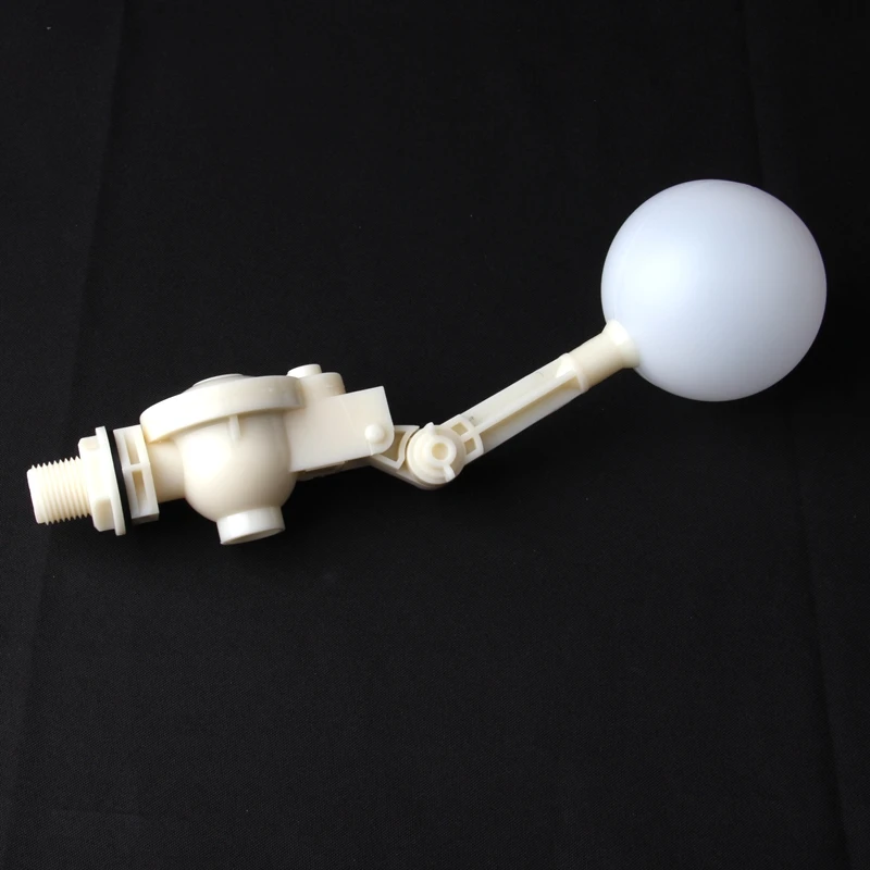 

2pcs/lot 1/2" 3/4" Male Thread Long Rod Floating Ball Valve ABS Adjustable Water Level Aquarium Tank Cooling Tower Replenishing