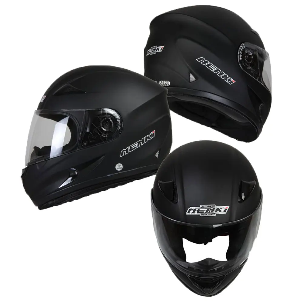 NENKI мотоциклетный шлем, мотоциклетный шлем для мотокросса, мотоциклетный шлем для верховой езды, мужской мотоциклетный шлем, черный цвет