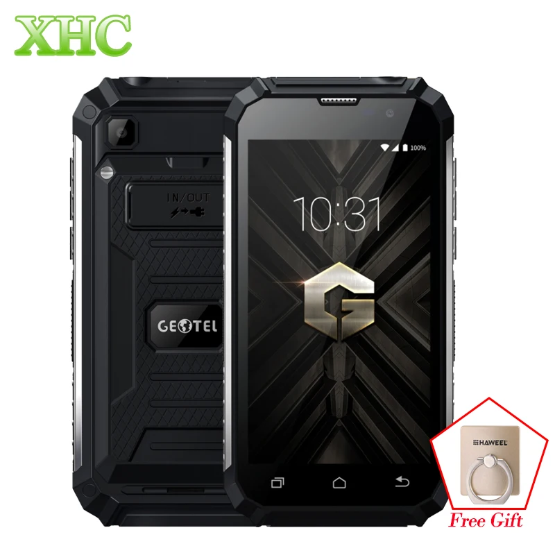 Geotel G1 2 ГБ + 16 ГБ противоударный смартфонов 7500 мАч 5,0 ''Android 7,0 MTK6580A Quad Core 1280x720 WCDMA 3 г Dual SIM мобильный телефон