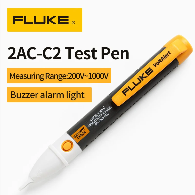 Fluke тестовый карандаш 2AC-C2 Многофункциональный электроскоп Бесконтактный индукционный электрик карандаш