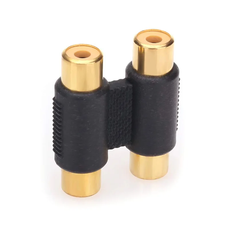 I Key Buy переходник RCA Female to Interconnect с позолоченным корпусом для усилителей кабель Link