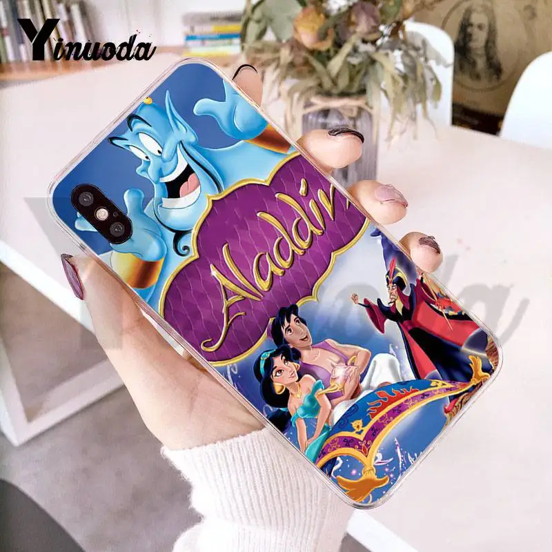 Yinuoda For iphone 7 6 X Case Aladdin Jasmine Cartoon Transparent Phone Cover Case for iPhone 8 7 6 6S Plus X 5 5S SE 5C XS XR Yinuoda For iphone 7 6 X Case Aladdin Jasmine Cartoon Transparent Phone Cover Case for iPhone 8 7 6 6S Plus X 5 5S SE 5C XS XR