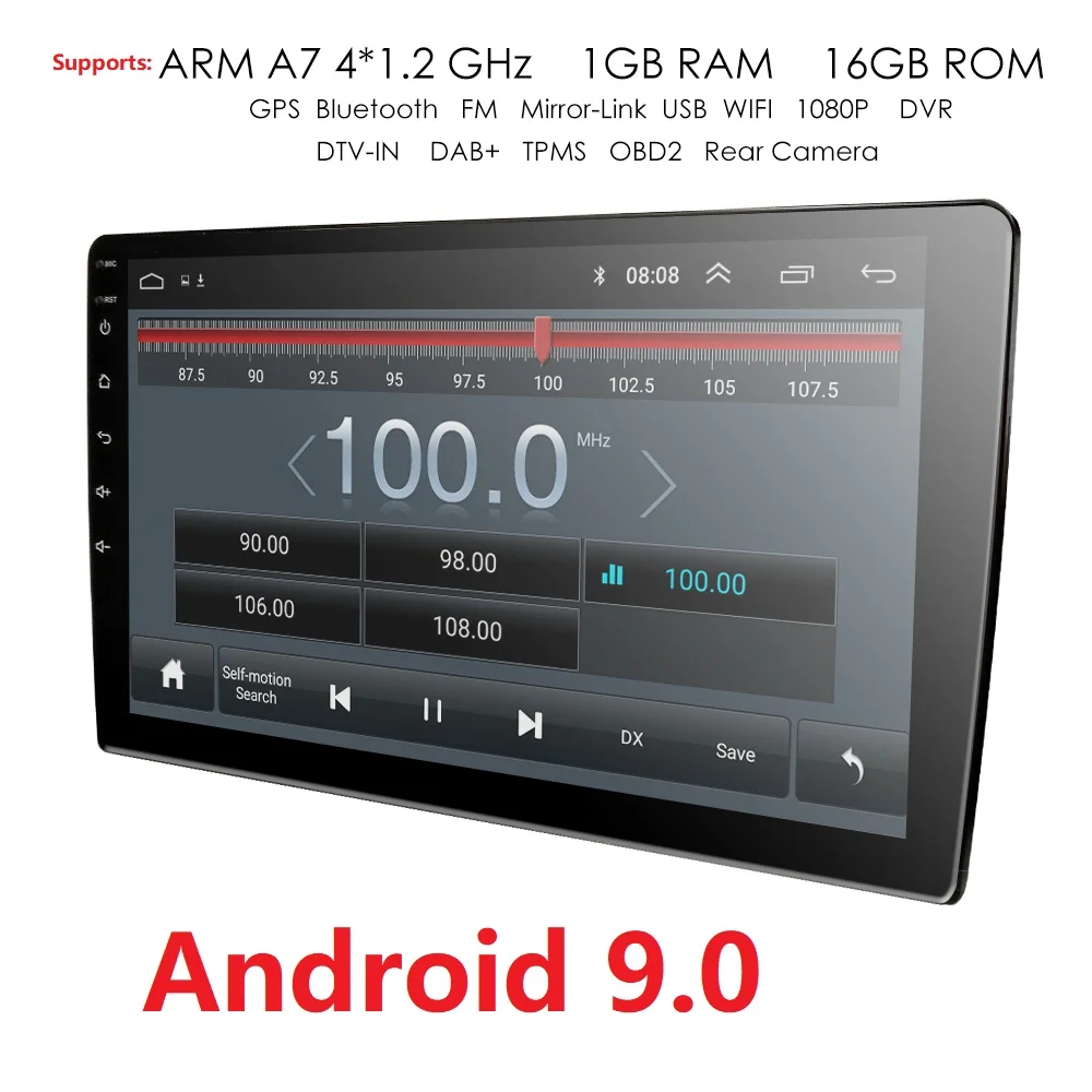 

2Din 1024*600 10.1"Touch Screen Car Bluetooth MP5 Player Stereo Video Audio FM Radio Media Player With Backup Camera New android