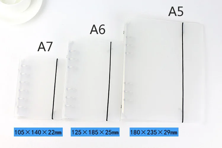 Креативные PP пластиковые A5 A6 A7 кольцо папки-регистраторы пластиковая папка A6 папка для документов продвижение