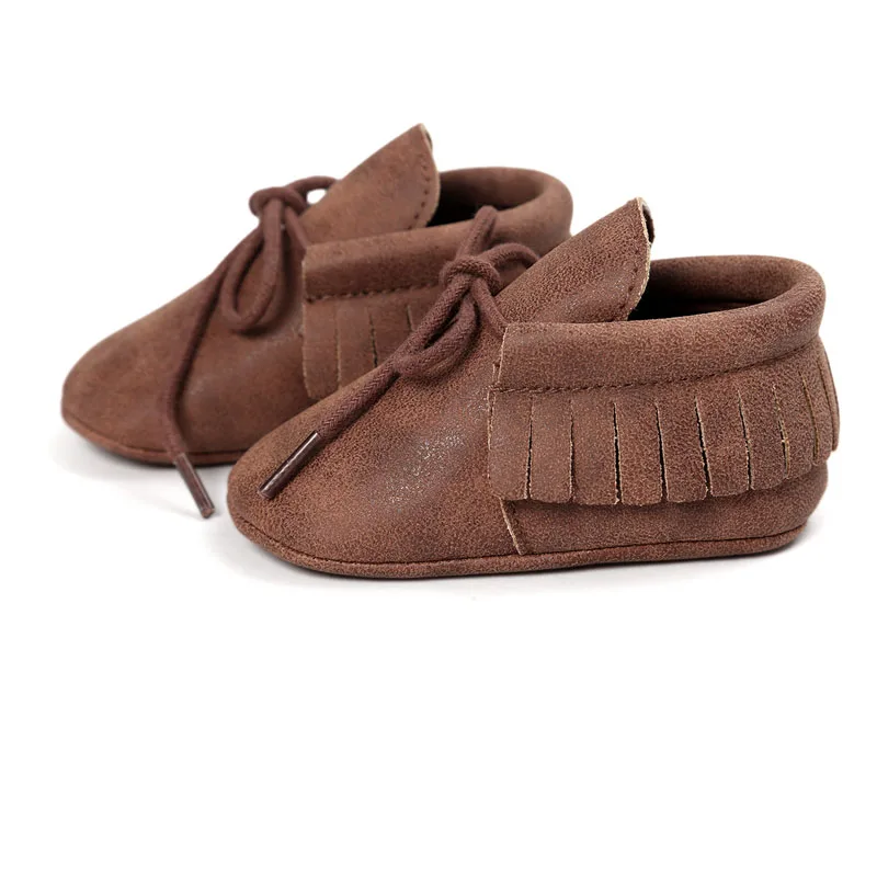 2020 Autumn/Spring Baby Shoes Newborn Boys Girls PU Leather Moccasins Sequin First Walkers Baby Shoes 0-18M