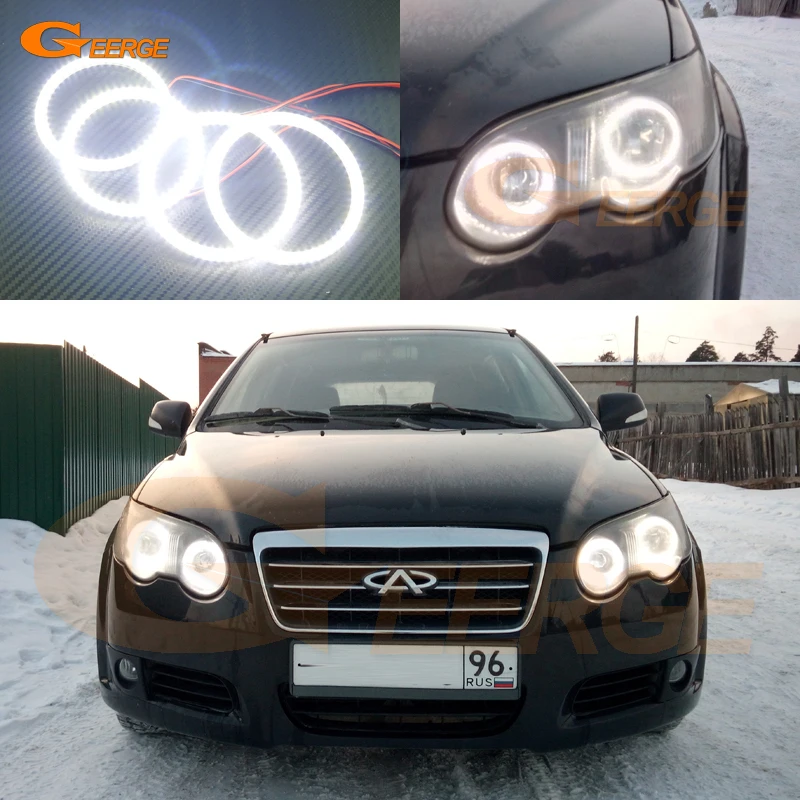Для Chery Eastar В14 CrossEastar полагаться У5 2006-2011 отлично Ультра-яркий освещения SMD из светодиодов глаза Ангела комплект гало кольца Для Chery Eastar В14 CrossEastar полагаться У5 2006-2011 отлично Ультра-яркий освещения SMD из светодиодов глаза Ангела комплект гало кольца