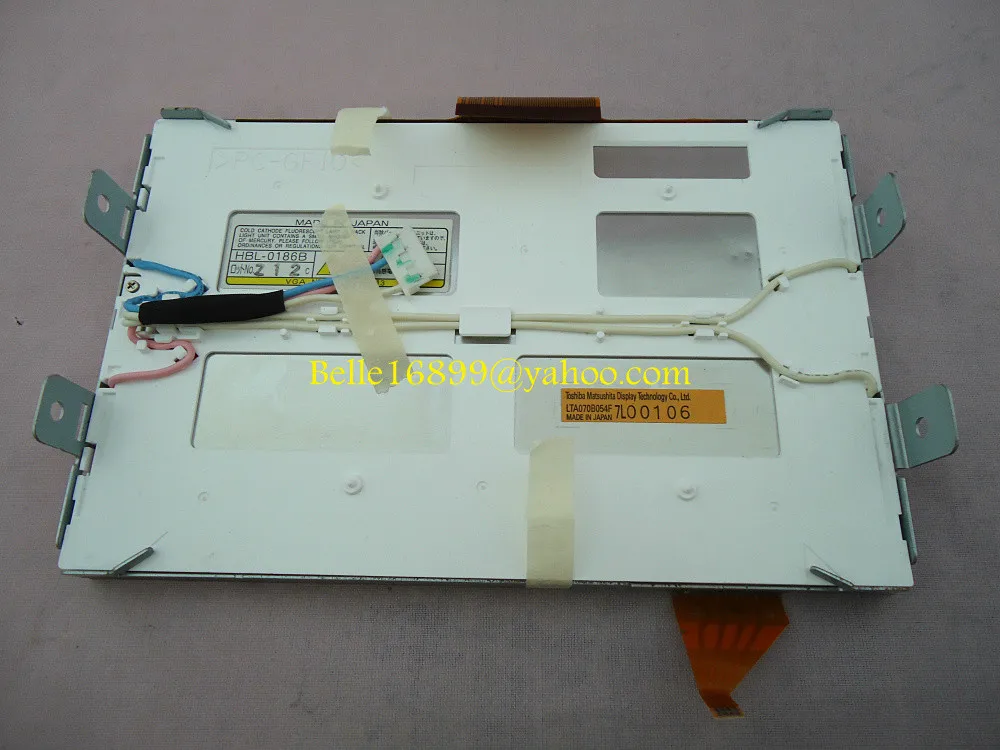 LTA070B054F LTA070B052F 7inch LCD screen display for toyota prius year 2005-2008, Car Navigation LCD Panel