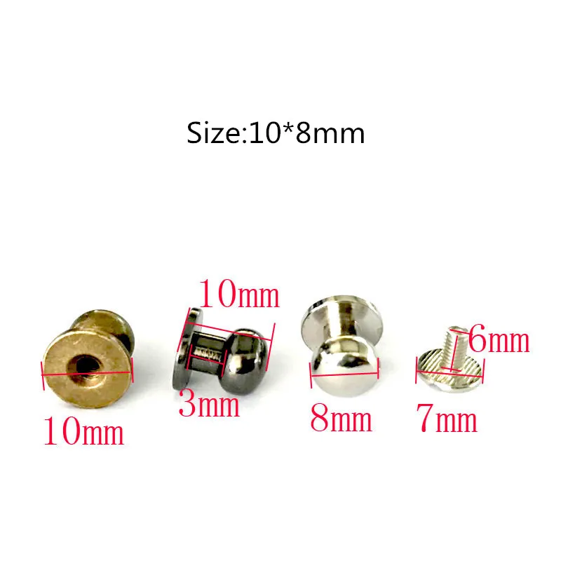 AIJJU 20 шт медные винты с головкой монах кожаный ремень кошелек Твердые Латунные украшения для ногтей винты Сумка/Обувь/аксессуары для одежды
