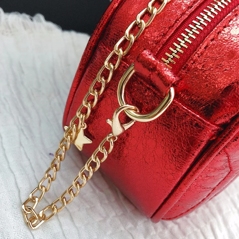 New Fashion Women Shoulder Chain Bag Strap Leather Flap Messenger Bags female Mini Clutch Bag Star Printed Small Pruse
