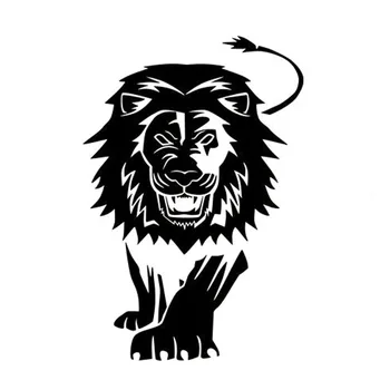 

13.5X20CM WALKING MALE LION FUN Vinyl Car Sticker Motorcycle Decal Car-styling S6-2210