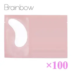 Brainbow 100 пар гидрогель под накладки для глаз накладки на ресницы увлажняющие накладки для наращивания ресниц