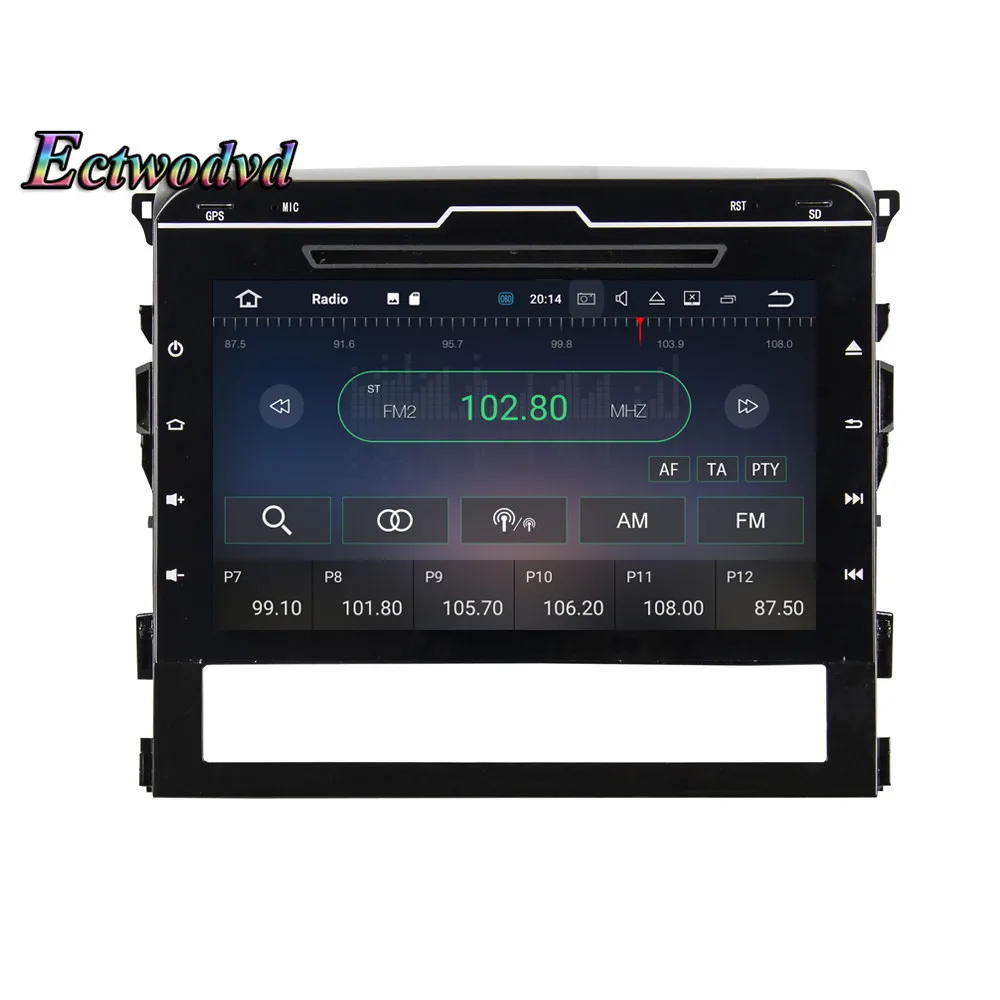 Discount Ectwodvd Octa Core 4G RAM 64G ROM Android 9.0 Car Multimedia DVD Player GPS HeadUnit for Toyota Land Cruiser 2016 2017 2018- 18