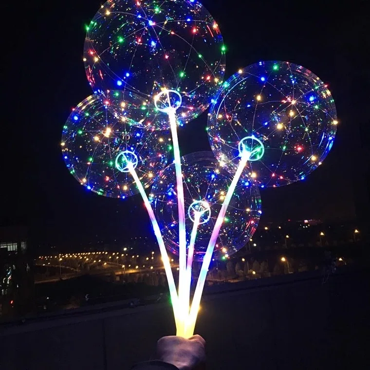 18cm LED Light Balloon Led BoBo Balloon Lights For Birthday Wedding
