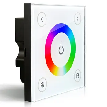 

Wall-mounted Touch Panel RGB Controller For 3528 5050 Multi-color LED Strip Lighting 12-24V 12A 144W 288W