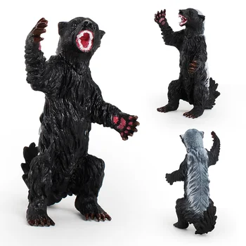

Simulation Honey Badger Figure Collectible Toys Honey Badger Wild Animal Action Figures Kids Animal Soft Rubber Toys