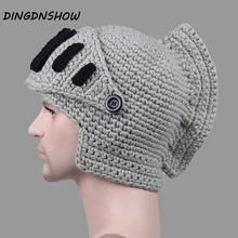 [DINGDNSHOW] брендовые шапочки, Хлопковая мужская маска, зимняя шапка, теплый Римский рыцарь, вязаная шапка, дамская шляпа без полей