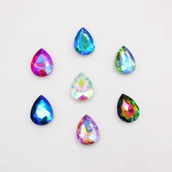 

Glass Crystal Holeless Silver-plated Brilliant Water Drops Children's Gemstone Toys, Men's and Children's Treasure-digging Game