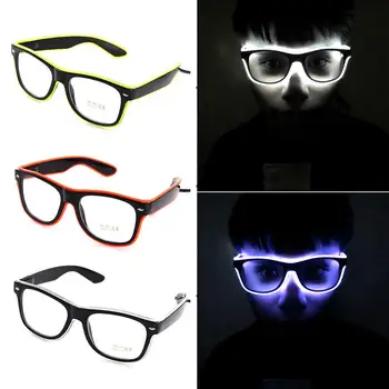 

Standard Luminous LED Glasses Wire Fashion LED Cold Light Glasses Party Bar Meeting Glow Party Atmosphere Activing Bright