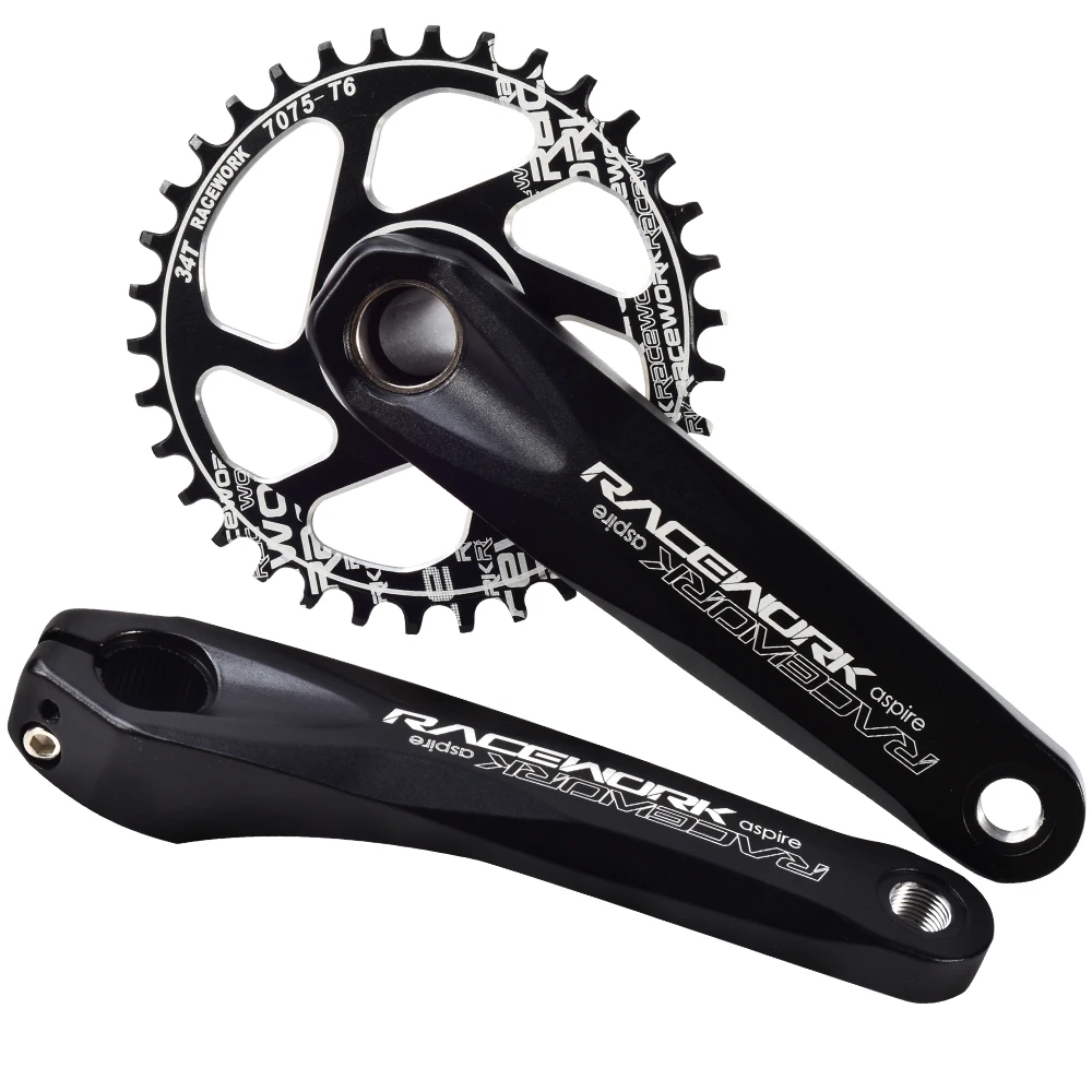 

RACEWORK bicycle 170mm Chain wheel crankshaft set 34T 7075 CNC Alu narrow large plate for SRAM GXP XX1 X9 XO X01