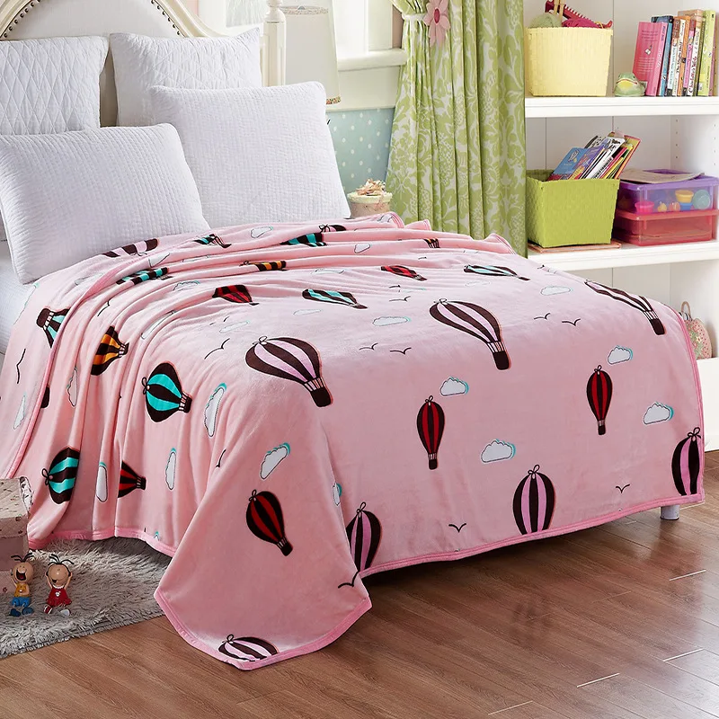 Thicken Blanket Rectangle Anti Pilling Blankets sofa Bed Coral Fleece