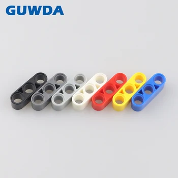 

100PCS MOC Technic Parts Liftarm 1x3 Hole Thick Beam DIY Model Compatible With LegoINGlys Bulk Accessories Building Blocks 32523
