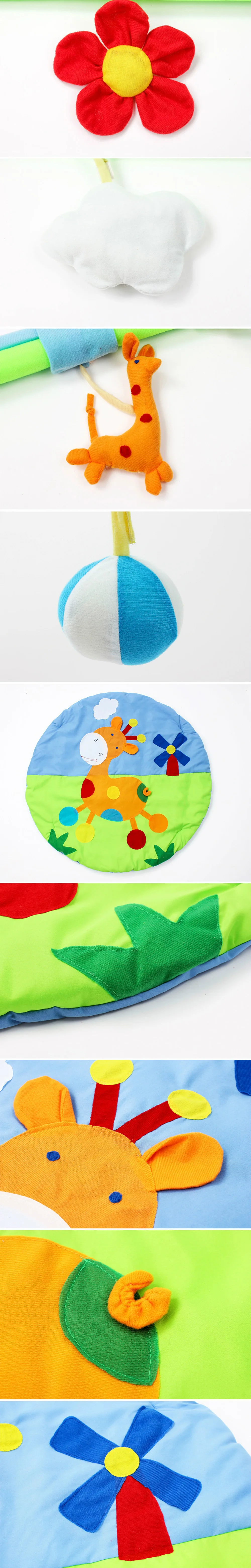 Tapete Playmat Nascido BabyGym Mat Com Quadro