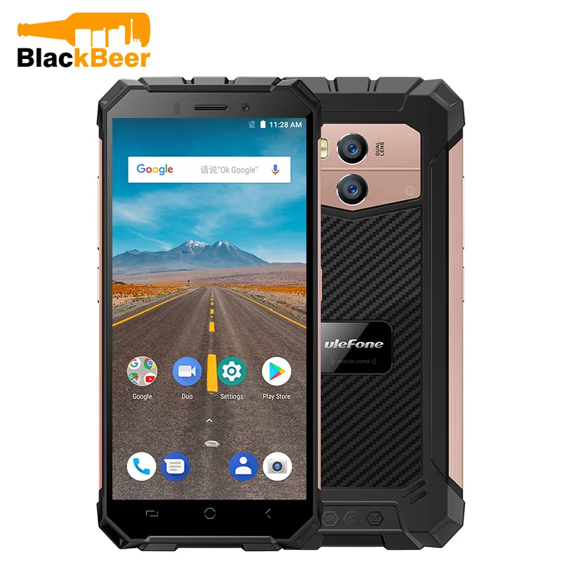 Ulefone Armor X смартфон Водонепроницаемый Android мобильный телефон 5,5 ''сенсорный экран Две сим LTE Лицо ID беспроводной зарядки NFC мобильный телефон