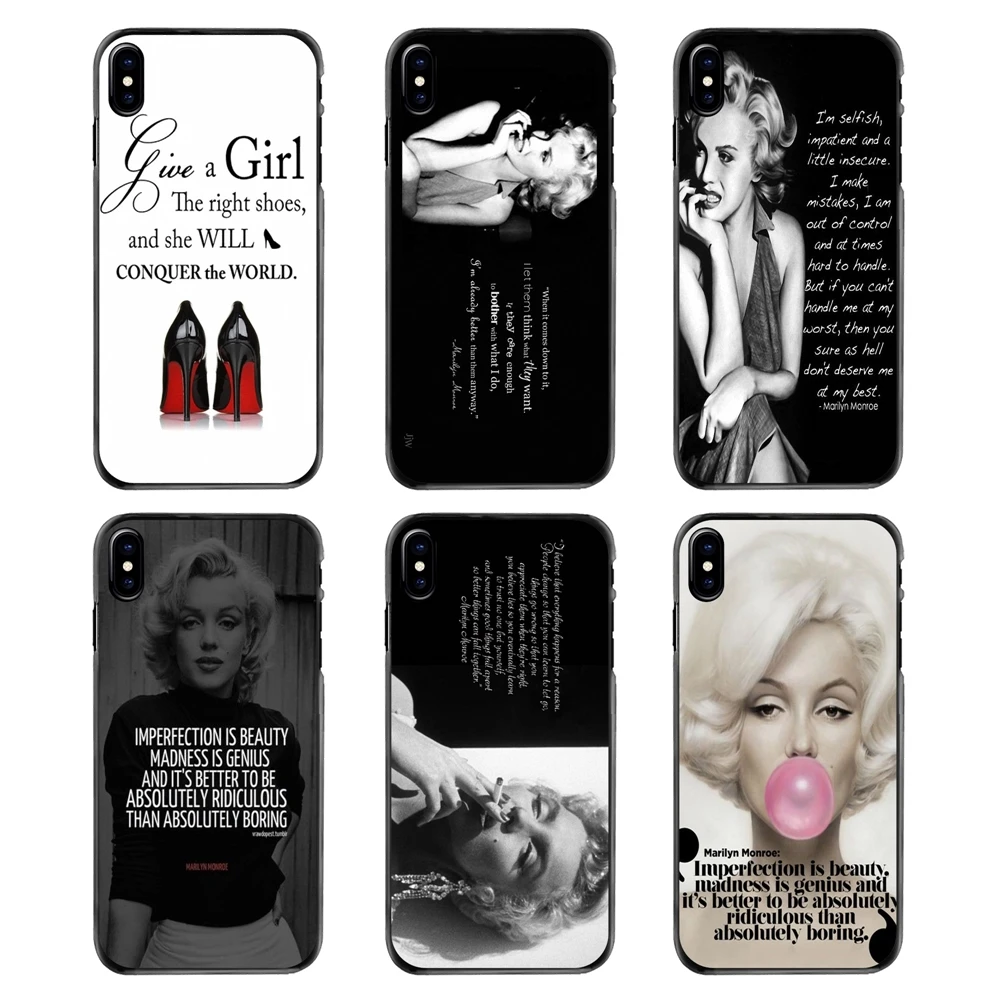 

For LG G6 L90 V20 Nexus 5X 6P K10 Moto E E2 E3 G G2 G3 G4 G5 PLUS X2 Play Accessories Skin Cover Marilyn Monroe Im Selfish quote