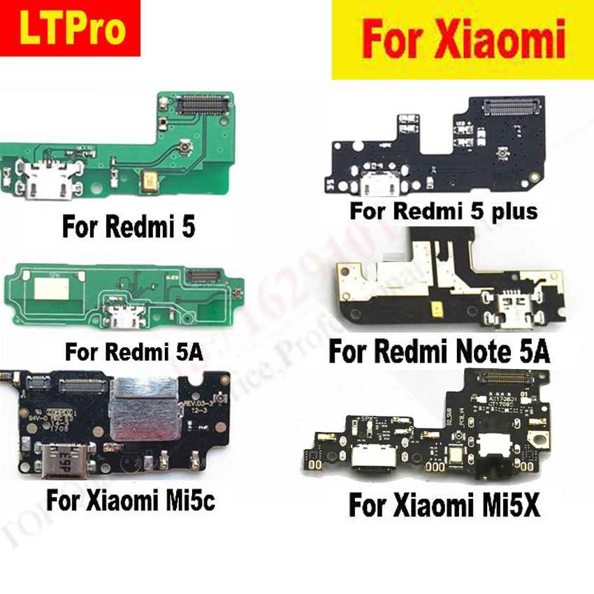Плата с гибким кабелем для зарядного устройства LTPro Xiaomi Redmi 5/5 plus/5A/NOTE 5A/Mi5c/Mi5x/MI6X/mi5s
