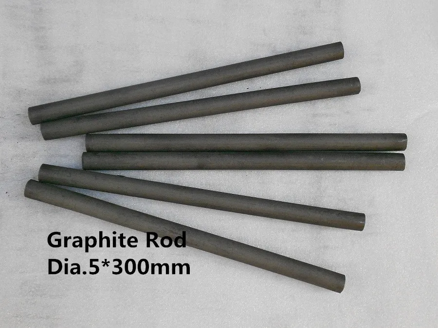 Graphite Stirring Rod Dia. 5*300mm thick carbon graphite rod / solid
