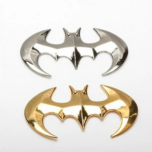

1PCS 3D Metal Batman Conversion Badge Emble Car Truck Auto Motor Sticker Decal Chrome car styling - Silver & Gold