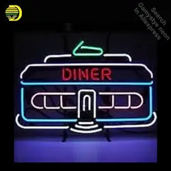 Неоновый Ресторан знаки неоновая вывеска Diner отель Бизнес знак неонового света лампы магазине Дисплей Стекло трубки качество ручной