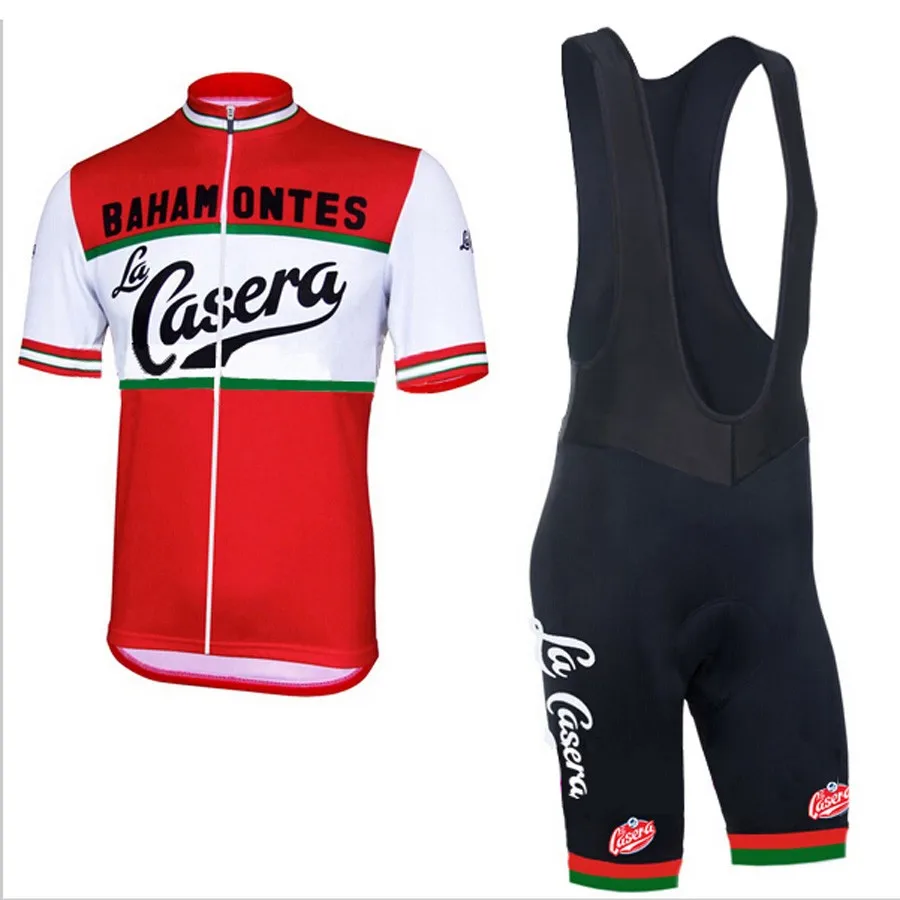 Новая мужская футболка La Casera/Bahamontes, летняя одежда для велоспорта, наборы для велоспорта, 3D гелевая накладка - Цвет: Style photo