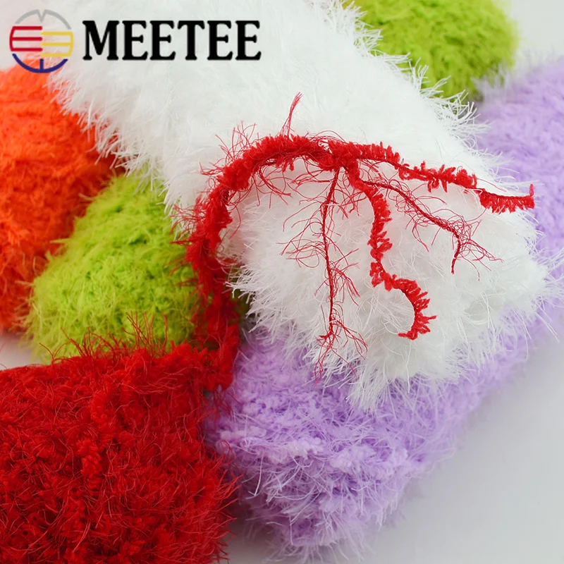 Meetee 3 рулона коралловой бархатной пряжи ручной работы толстый искусственный мех шерсть для ребенка шарф шапка одежда пальто перчатки DIY Вязание ремесла YN201