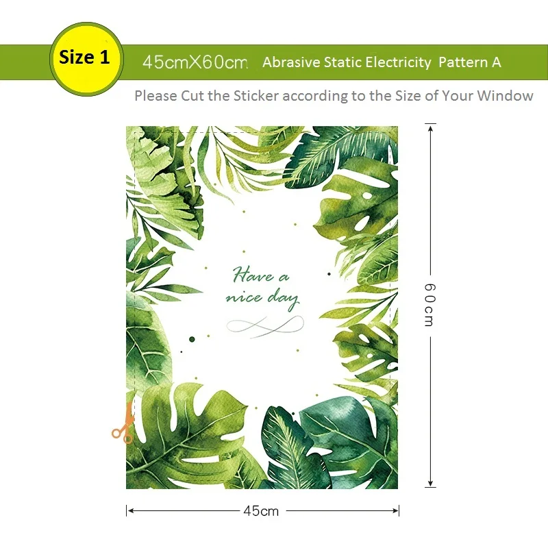 Водонепроницаемый оконная пленка Зеленая Черепаха бамбуковая домашняя матовая непрозрачная абразивная статическая конфиденциальность Балкон Ванная комната наклейки стеклянная наклейка - Color: A4060S