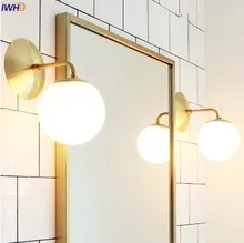 Iwhd Golden Led Wall Light Bathroom Bedroom Gl Ball Lamp Iwhd Golden Led Wall Light Bathroom Bedroom Gl Ball Lamp Modern Sconce Stair Lights