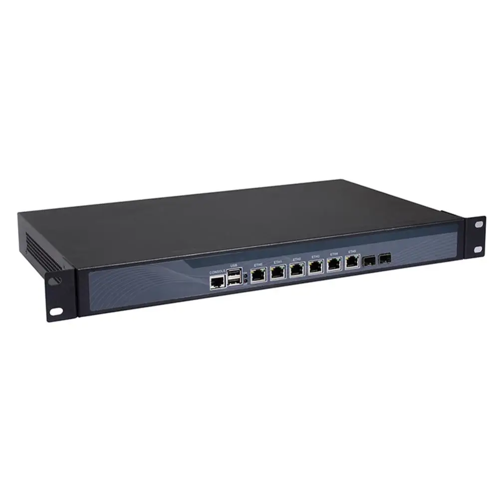 Брандмауэр Mikrotik Pfsense сети VPN Security Appliance маршрутизатора ПК Intel Pentium G3250, [HUNSN RS16], (6LAN/2USB/1COM/1VGA)