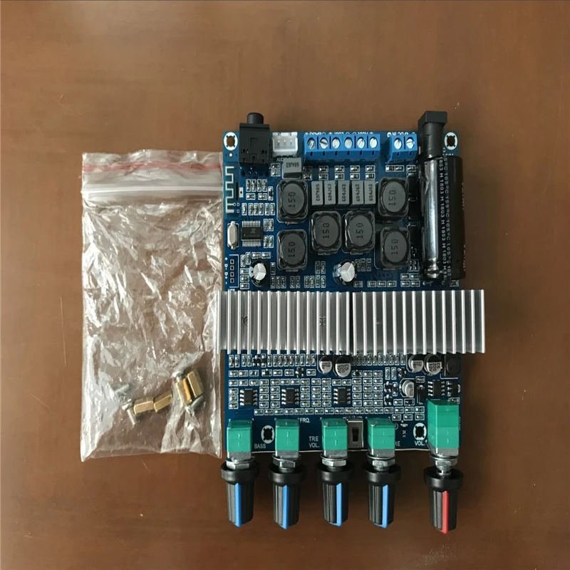  Xiang Sheng TPA3116D2 Subwoofer Amplifier Board 2.1 Channel High Power Bluetooth 4.2 Audio Amplifier Board DC12V-24V 2*50W+100W