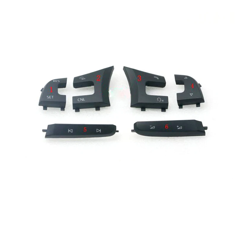 

Car steering wheel trim multi-function cruise button cover control volume size button cover for Volkswagen Golf 7 GTS Lamando