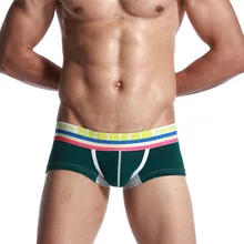 SEOBEAN, мужские хлопковые трусы, нижнее белье, мужские боксеры с низкой талией, сумки-боксеры, мужские Модные боксеры, хлопок, calzoncillos Plus